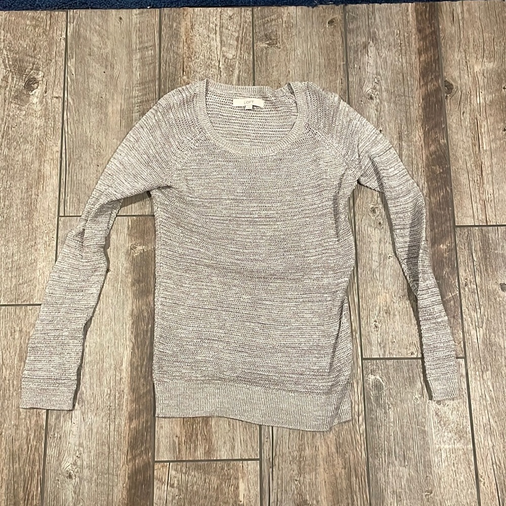 Grey knit sweater